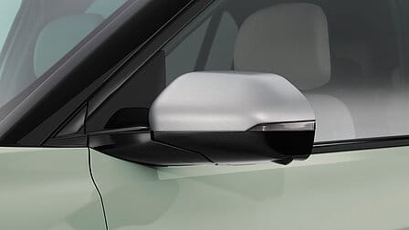 Backspegelkåpor, borstad aluminiumoptik